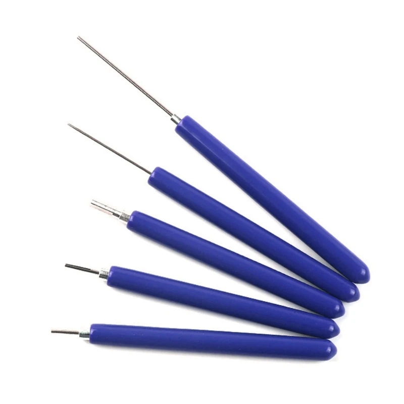 5pcs Quilling Paper Pen Scrapbooking Rolling Manual Craft Simple Quilled Tool DIY Origami PVC Handle Slotted Structure