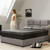 10 Inch Charcoal Gel Memory Foam Mattress in A Box, CertiPUR-US Certified, Fiberglass Free, Cooling Double Mattress 1
