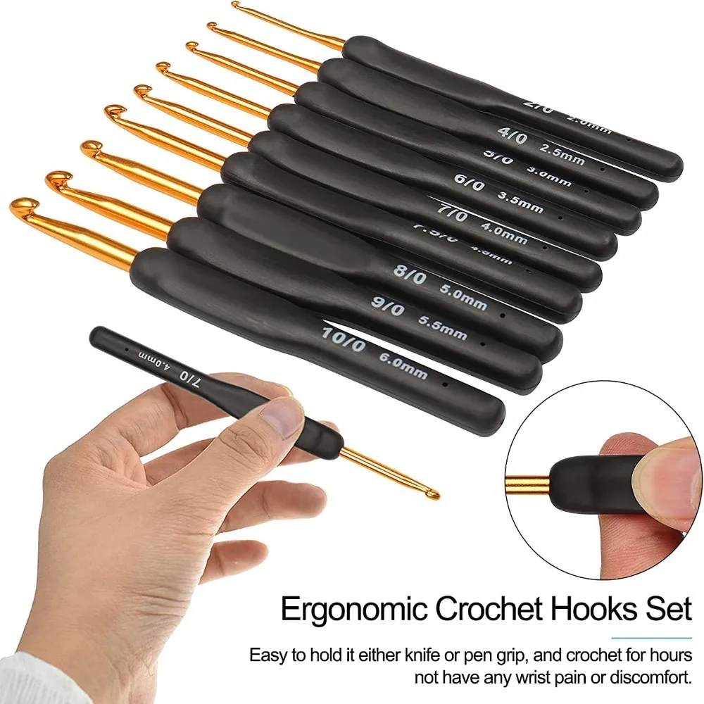 Ergonomic Crochet Hook Set 4