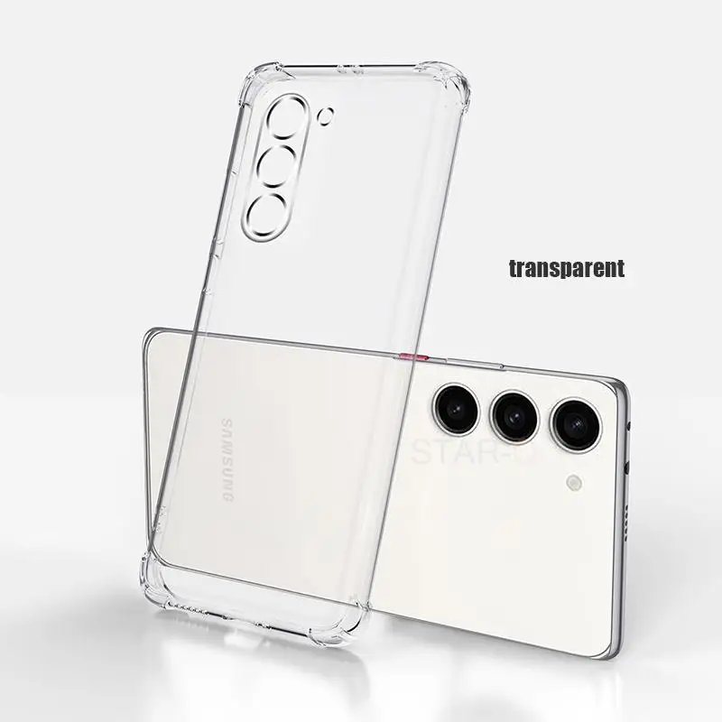 Shockproof Black Transparent Silicone Back Cover