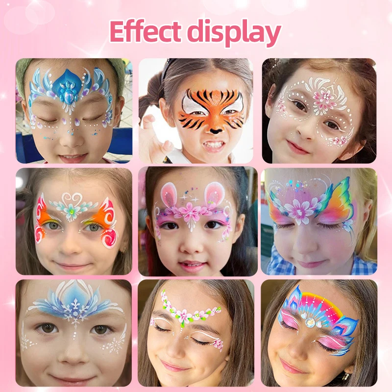 Skin Flash Painting Pigment Kit Makeup Non Toxic Water Paint Oil Christmas Halloween Carnival Party Kid & Adult
