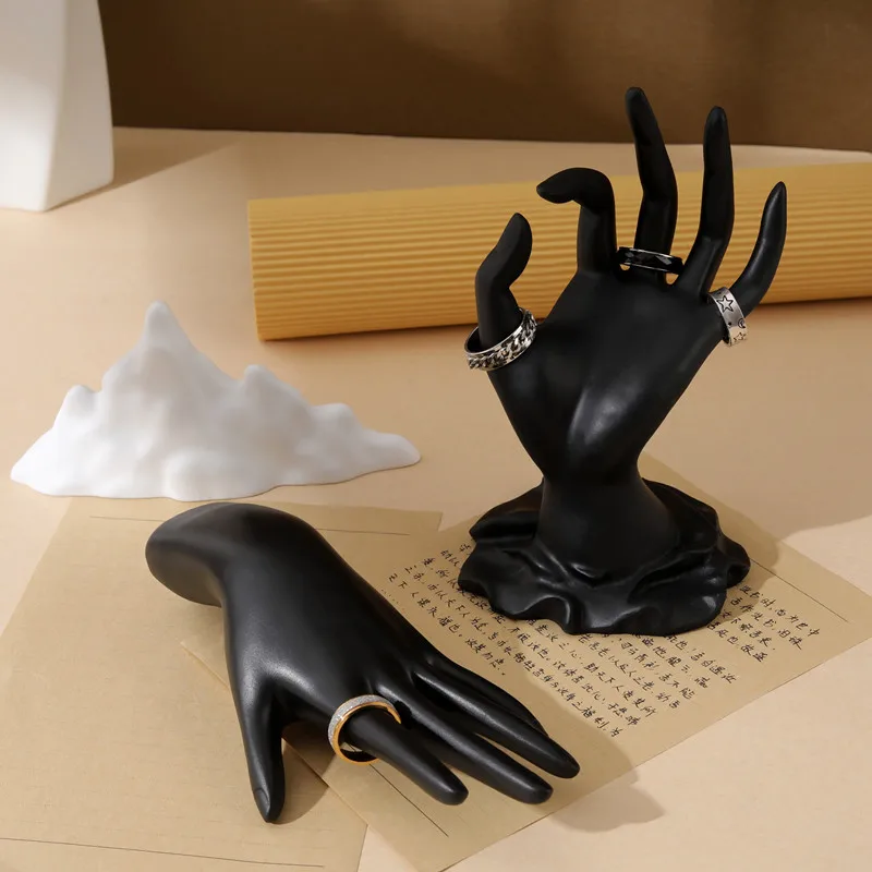

Resin Lotus Bottom OK Hand Ring Display Rack Bracelet Jewelry Props Showcase Creativity