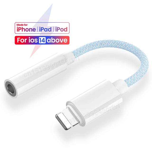 0,5m IPhone AUX Kabel Adapter 3,5mm Klinke