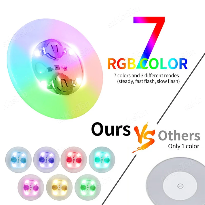 1-200PCS LED Bottles Coaster Lamps Luminous Cup Stickers Lights for Bar KTV Wedding Party Cocktail Drink Cups Vase Decoration 4