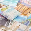 6style 100sheets/book Four Seasons Life Scenery Material Memo Book DIY Handmade Material Scrapbook Background Decorative Paper 4