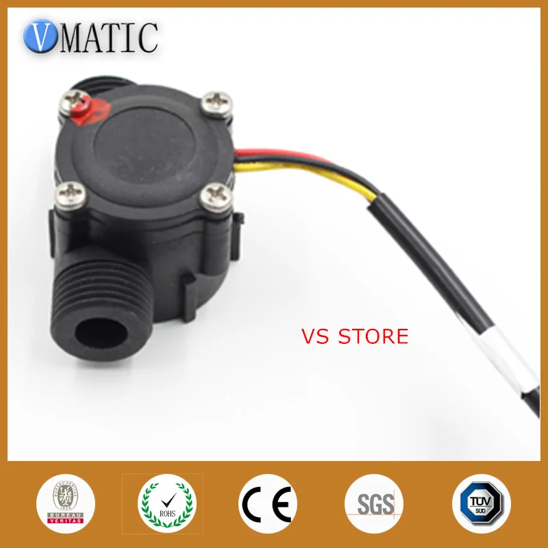 Micro Meter Liquid Hall Effect Magnetic Switch VCA168-4 Water Flow Rate Sensor