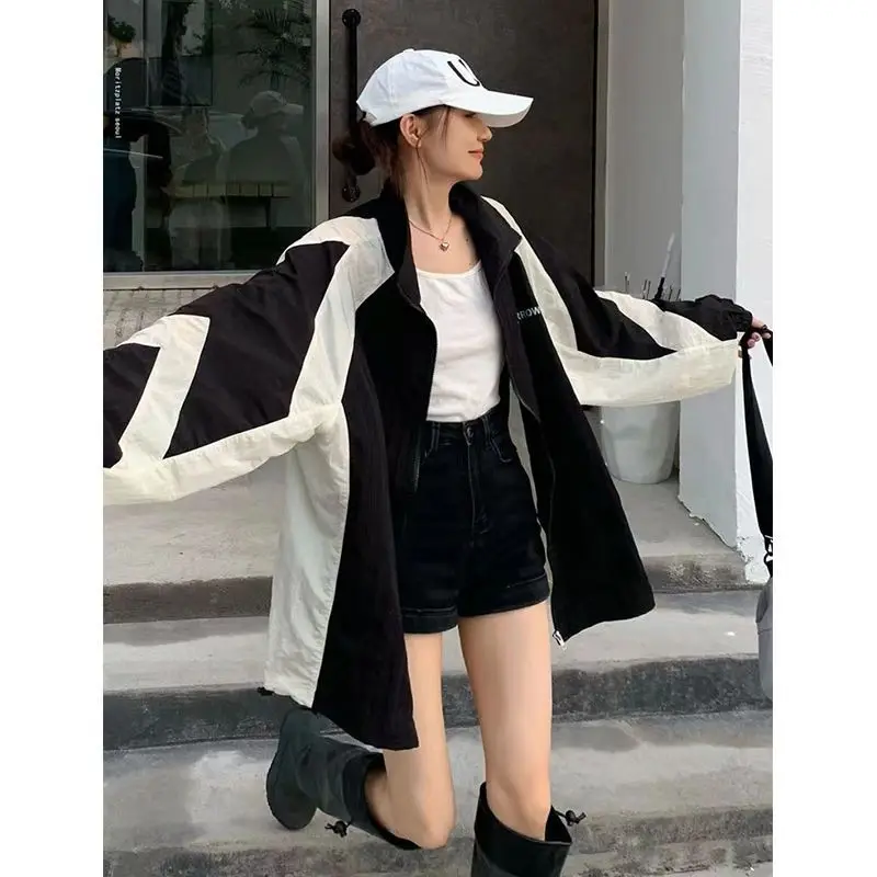 Y2K Color Collision Sunscreen Clothing Women External Wear Spring and Summer New Fashion Sunscreen Outdoor Coat Jacket Women