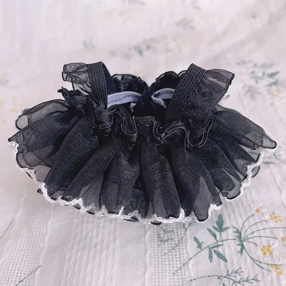 10CM Doll Clothes Fashion Suspenders Lace Princess Dress With Black Trim Plush Toys Clothes 12BJD Dolls Accessories Kids Toys