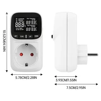 LCD Digital Thermostat 16A EU Plug Heating Cooling Temperature Controller Socket High-Precision Socket Outlet With Timer Sensor - Image 6