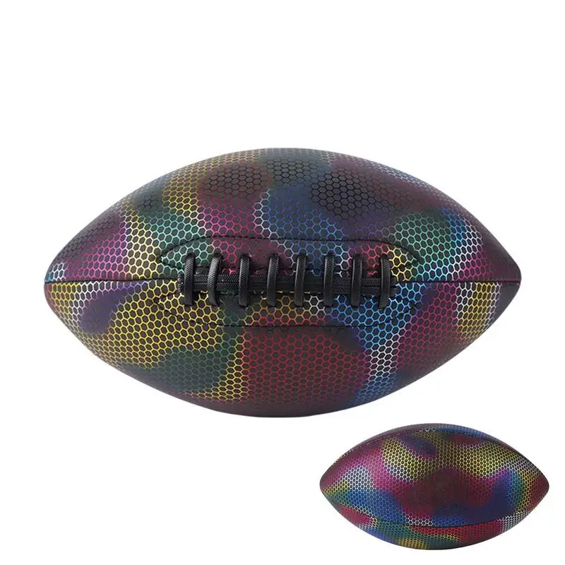

Rugby Glowing In The Dark American Football Rugby Ball Glowing Size 9 Sport Game Accessories Light Up Football Toy Gifts For