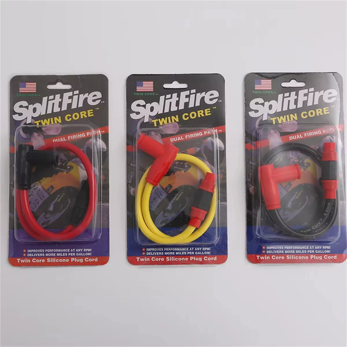 Universal Motorcycle Ignition Coil Spark Plug Iridium Power Cable for Dirt Bike Go Kart ATV Scooter Moped Yamaha Kawasaki