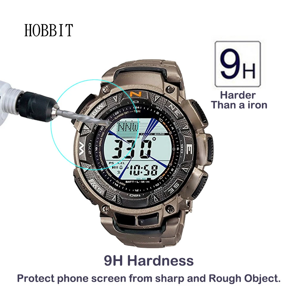 Rend bur studieafgift Tempered Glass Screen Protector | Tempered Glass Smartwatch Film | Prg-240t  | Casio - 2pack - Aliexpress