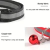 10-Pack Reflective Breakaway Cat Collars with Bells & Round Ears, Durable Polyamide Material, Adjustable Safety Pet Collar Set w 5