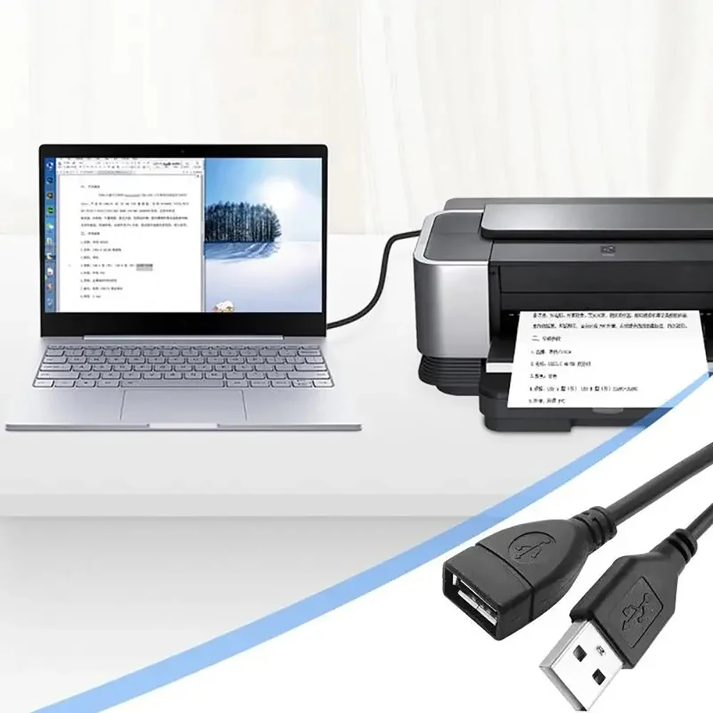 충전기 와이어 USB 2.0 A형 남성-여성 연장 코드 컴퓨터 노트북 프로젝터 키보드용 데이터 동기화 0.6m 1m 1.5m