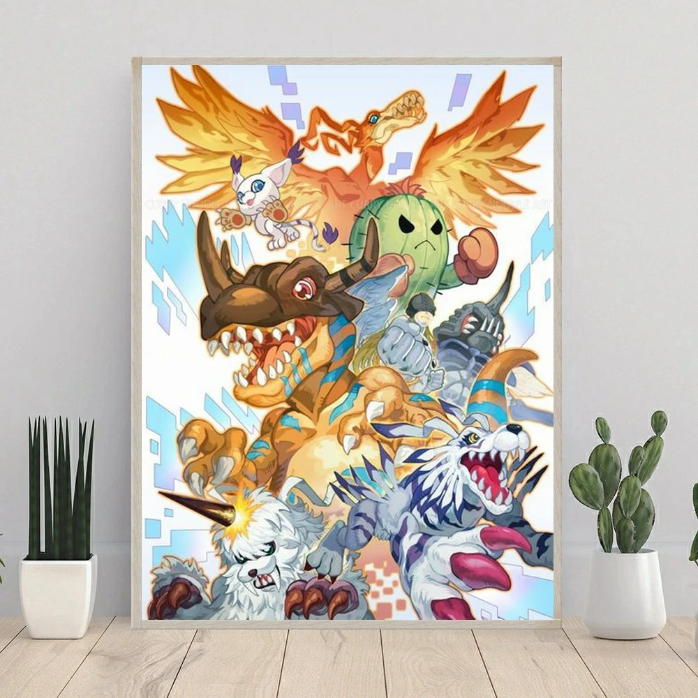 Digimon Archaean Beast 5D DIY Diamond Painting Kit Diamond Embroidery Cross Stitch Handmade Art Gift Crafts Home Decoration