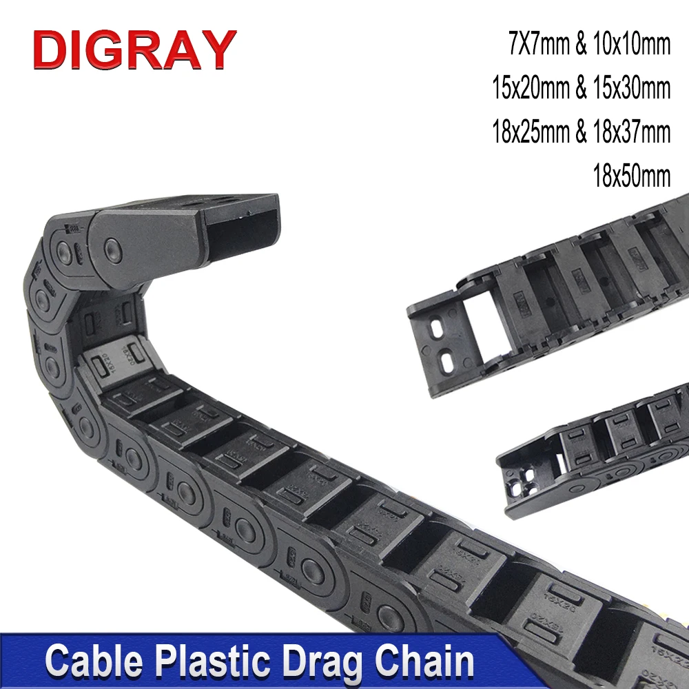 Plastic Cable Chain DIGRAY 7*7 10*10 etc. 1M