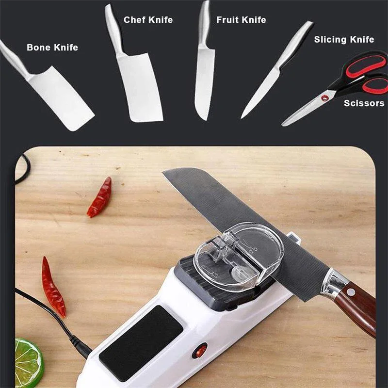 Electric Sharpener Kitchen Knife Sharpening Kitchen Sharpening Stone Grinder Home Sharpener Portable Sharpener for Kitchen Knife