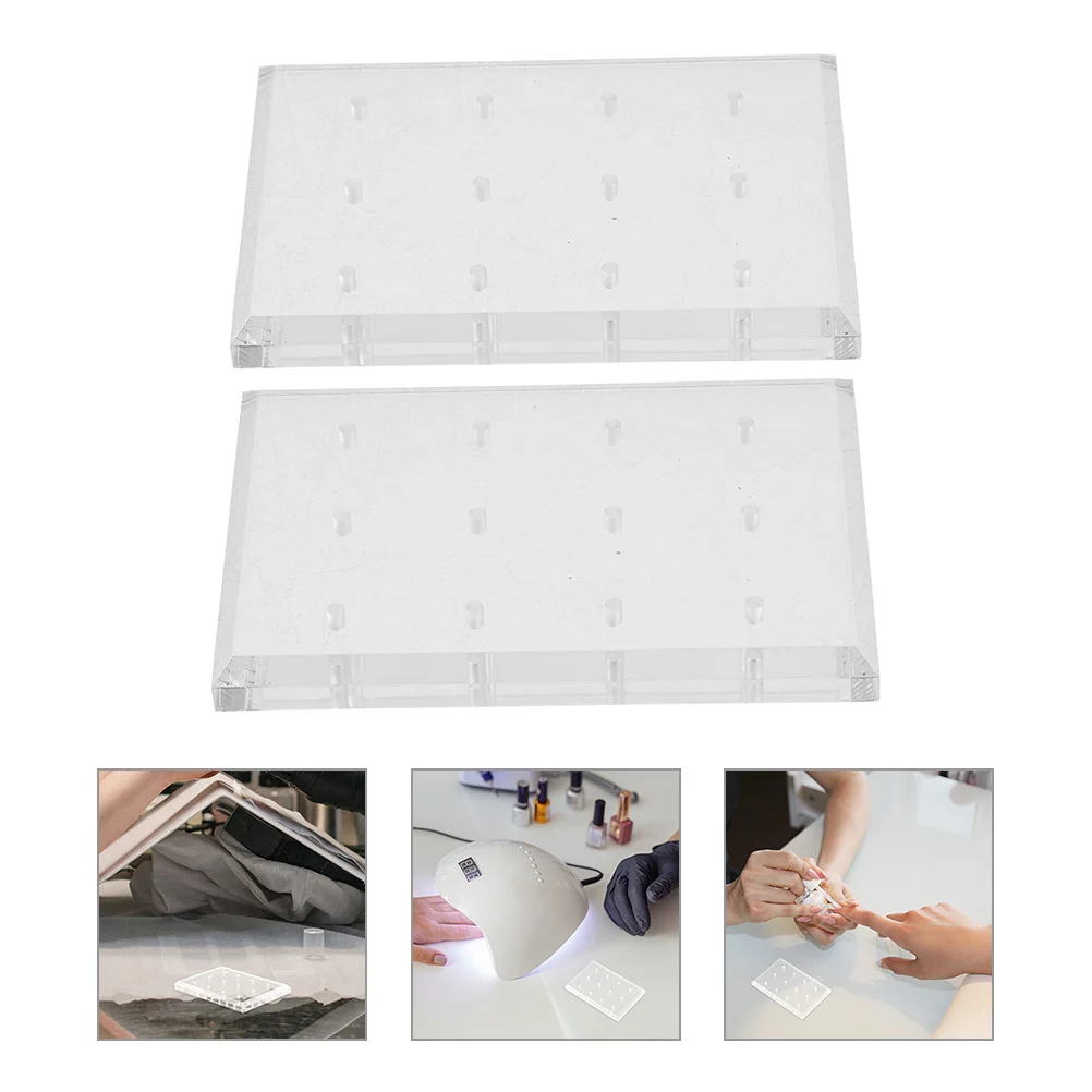 

2pcs Nail Bit Display Holders 12 Holes Nail Bits Stand Nail Drill Bits Storage Stand
