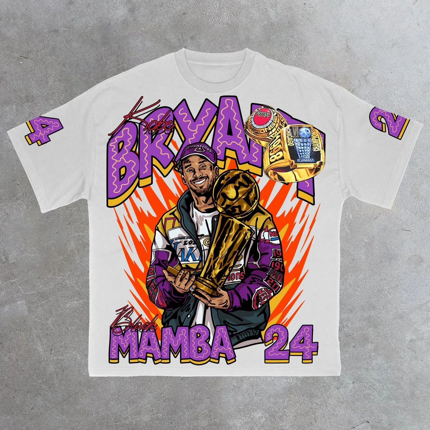 Y2K T Shirt Mens Hip Hop Graphic Print NO.24 Championship