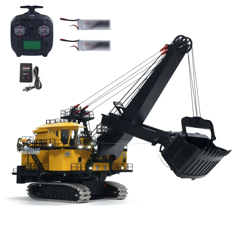 1/25 RTR 메탈 RC 전동 로프 셔블 굴착기 광산 무선 조종 굴착기 중장비 ST8 트럭 자동차 장난감 성인용