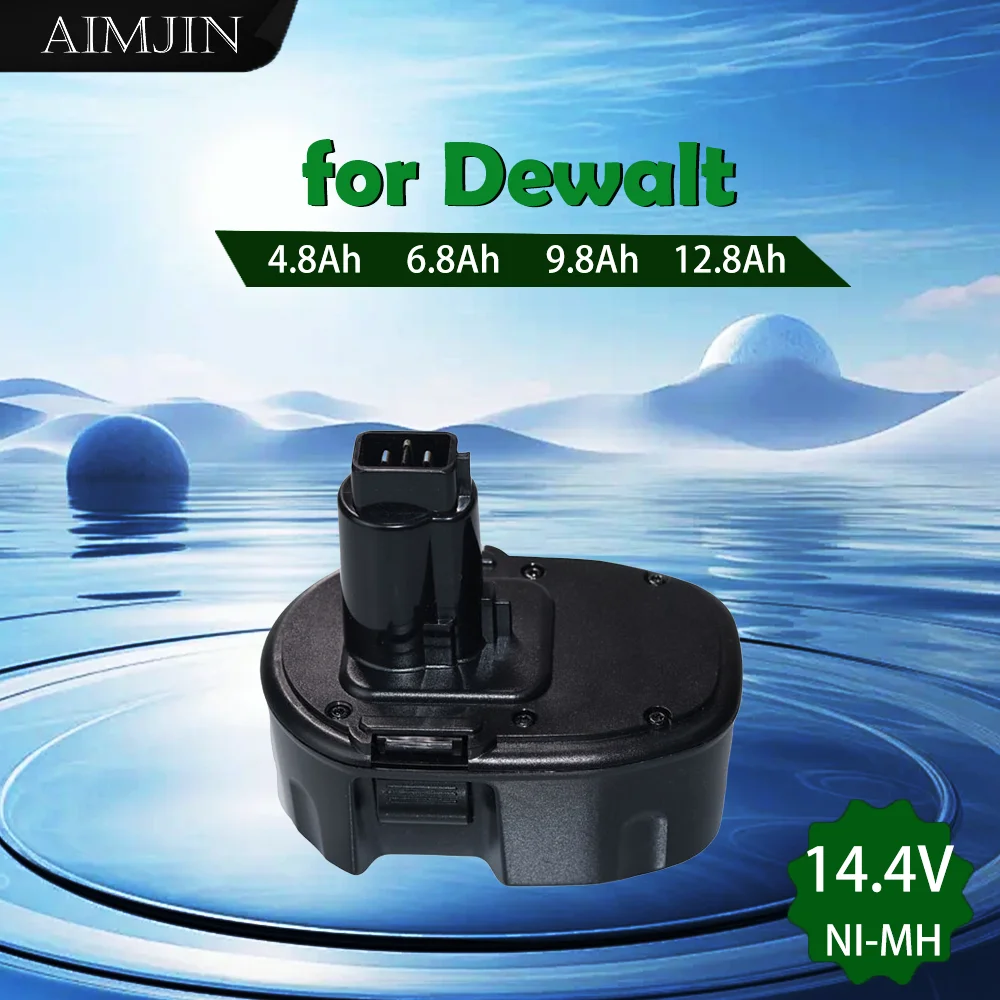 

14.4V for Dewalt 4800/6800/9800/12800mAh Ni-MH Replacement Battery XRP , DC9091 DC9094 DW9091 DE9091 DE9092 14.4 Volt Cordles