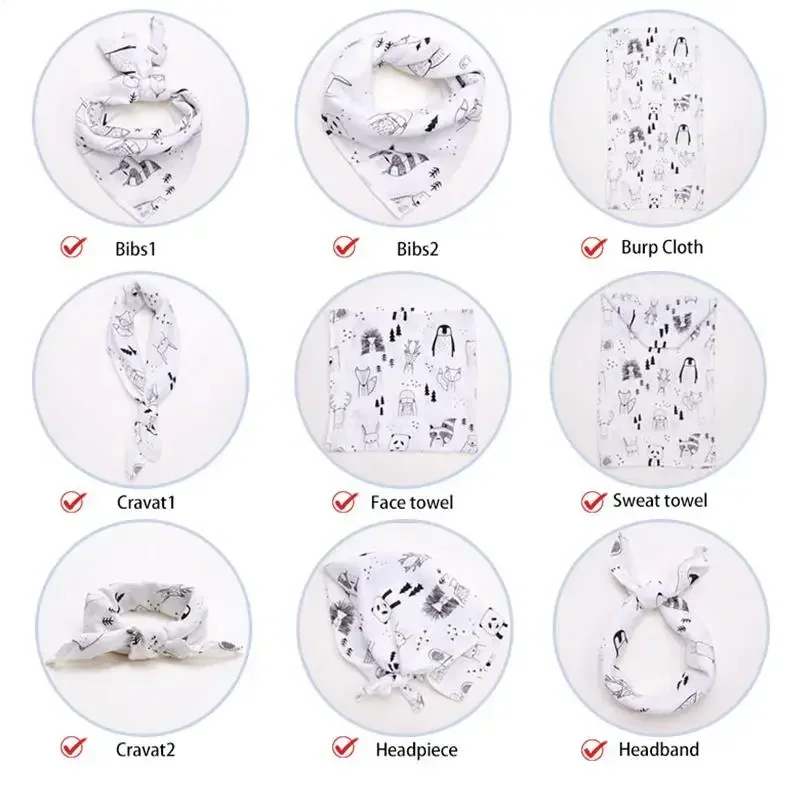 60*60cm Muslin Diapers Bamboo Cotton Baby Blankets Newborn Muslin Swaddle Burp Cloth Infinity Scarf Bib Pielucha