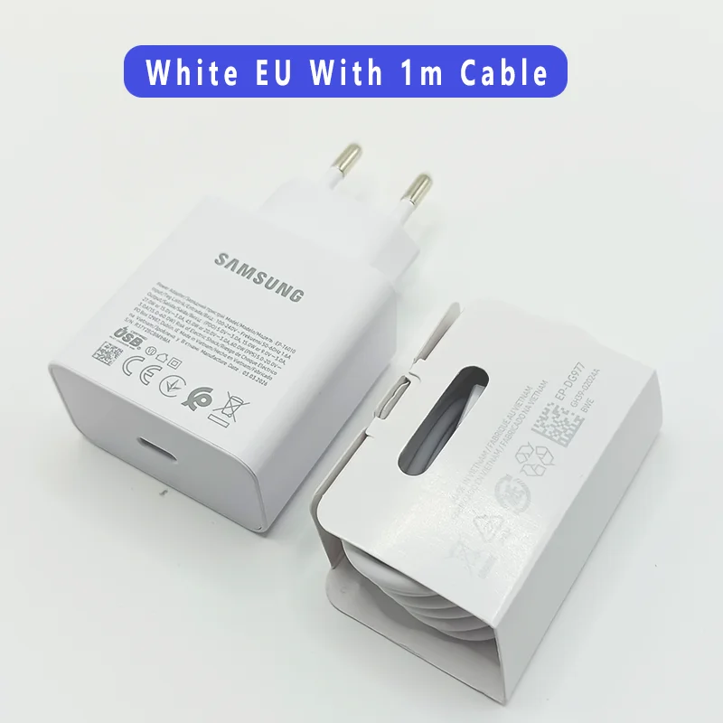 SAMSUNG 60W PD Fast Charger with EU Plug and 5A Type C Cable