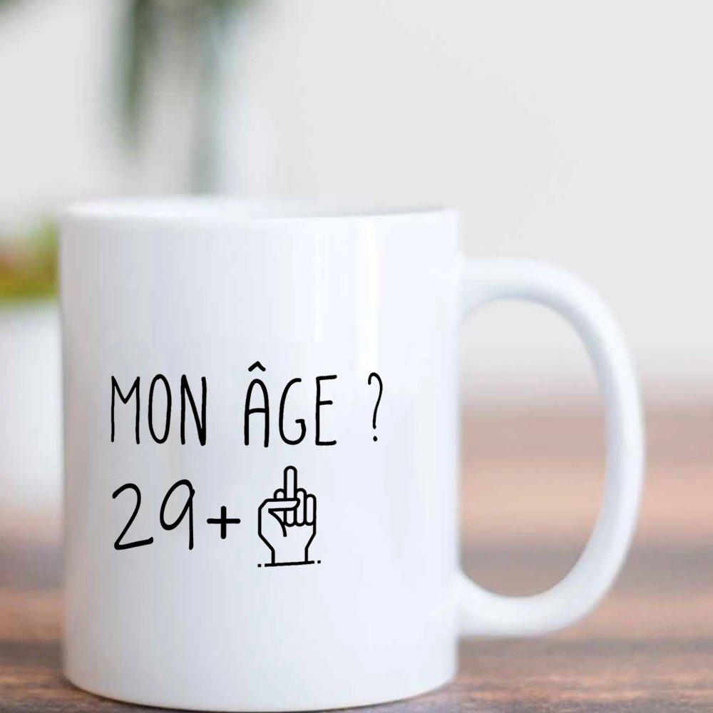 Ceramic Mug 30 40 50 Years Funny Birthday Gift Men Women Humor Original Gift Drinking Cup