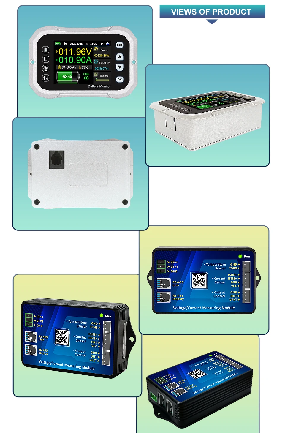 Bluetooth Battery Monitor KH110F KH140F KH160F Voltage And Current Tester Capaci