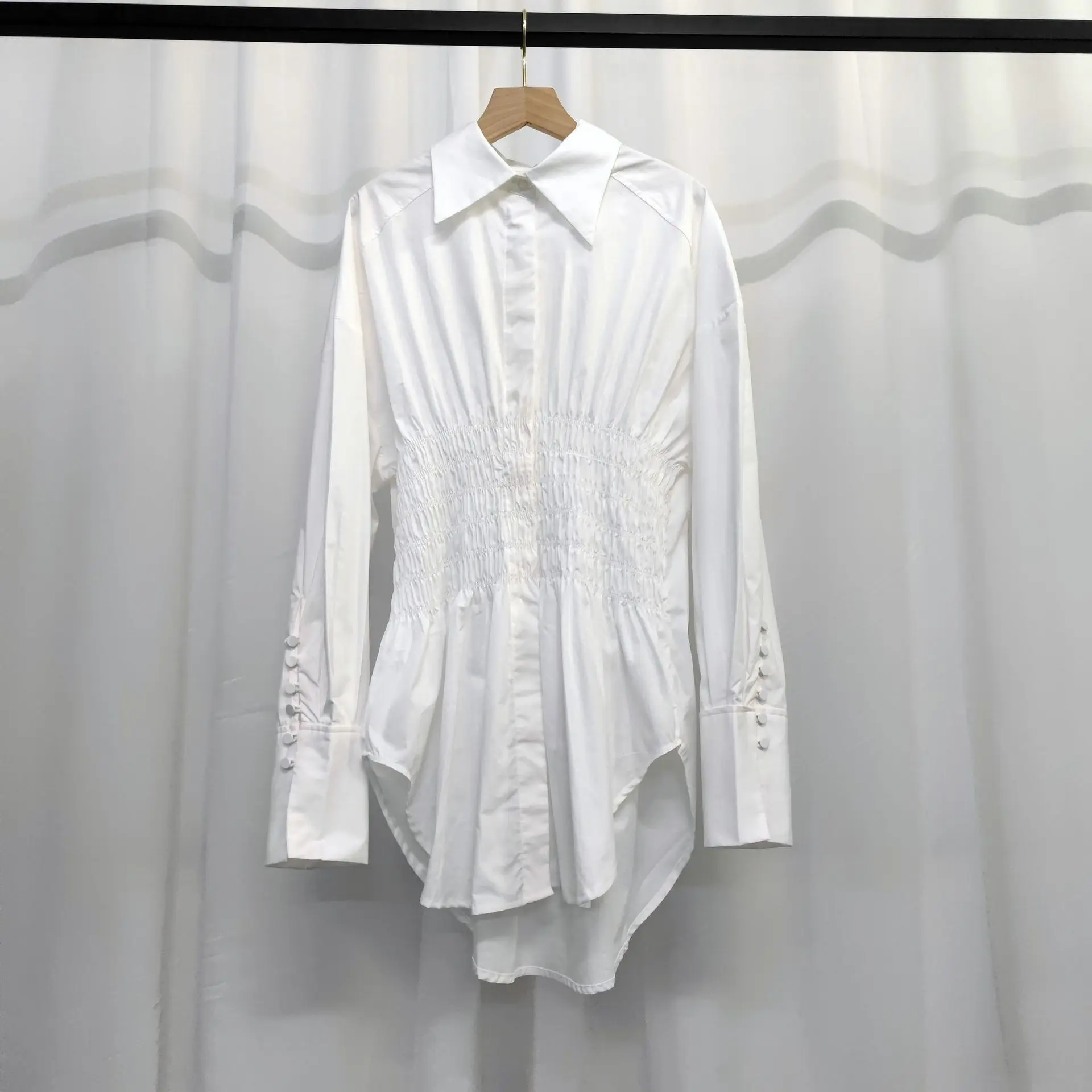 

2023 Spring New Japanese Polo Long Sleeve Women Shirt Office Lady Loose Cotton Top Blusas De Mujer Blusas De Mujer