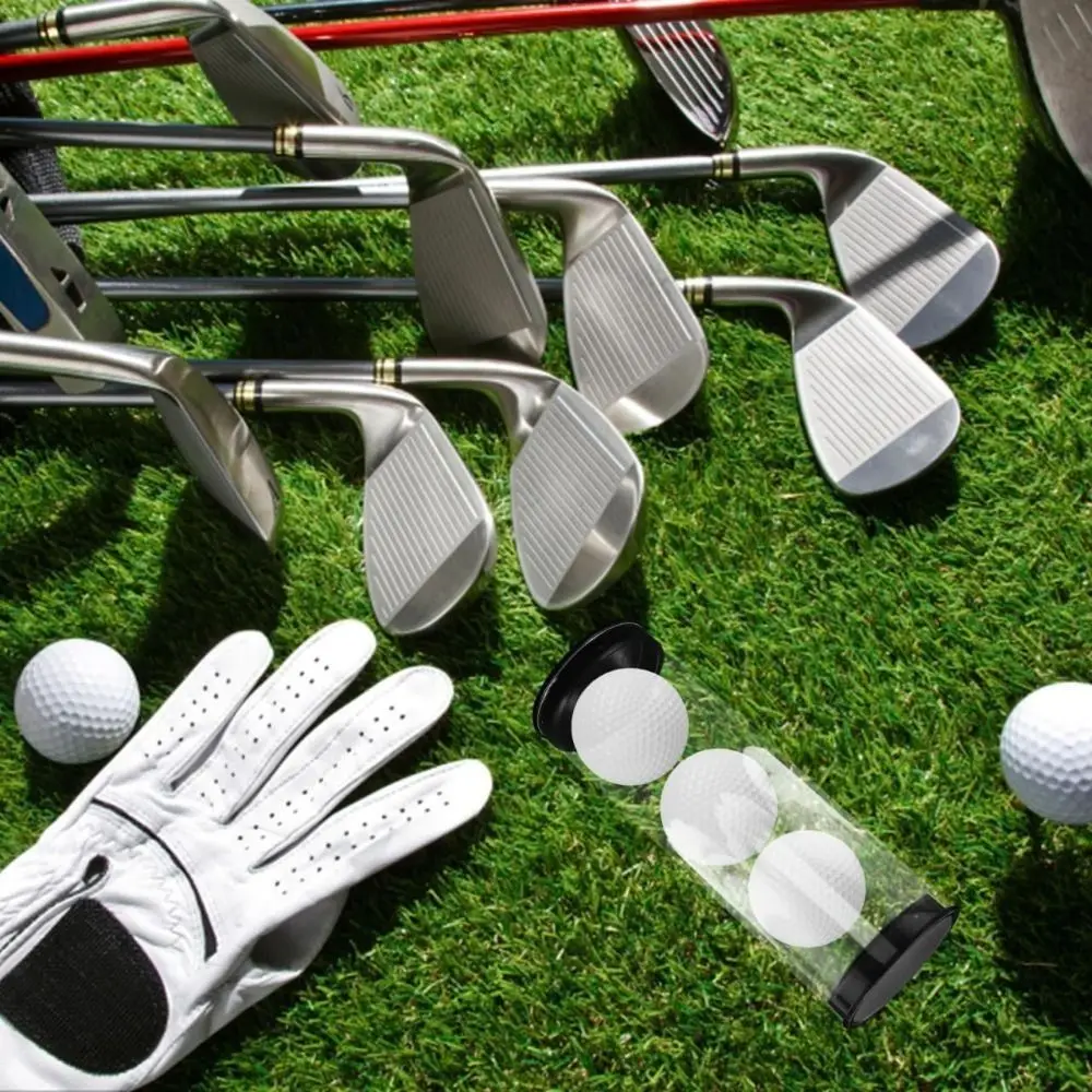 Transparent Plastic Golf Ball Holder Tube Storage Container