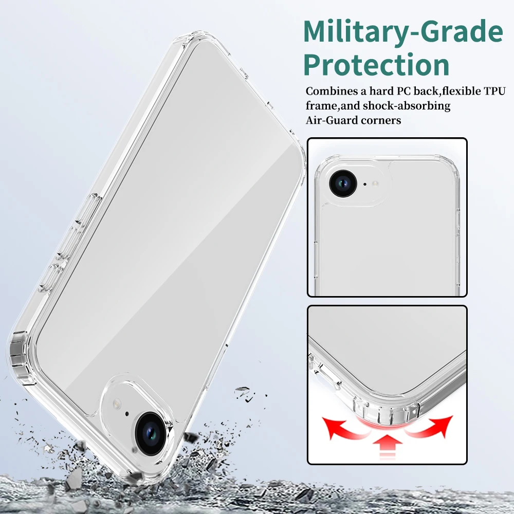Hybrid Anti-Yellowing Clear Phone Cover