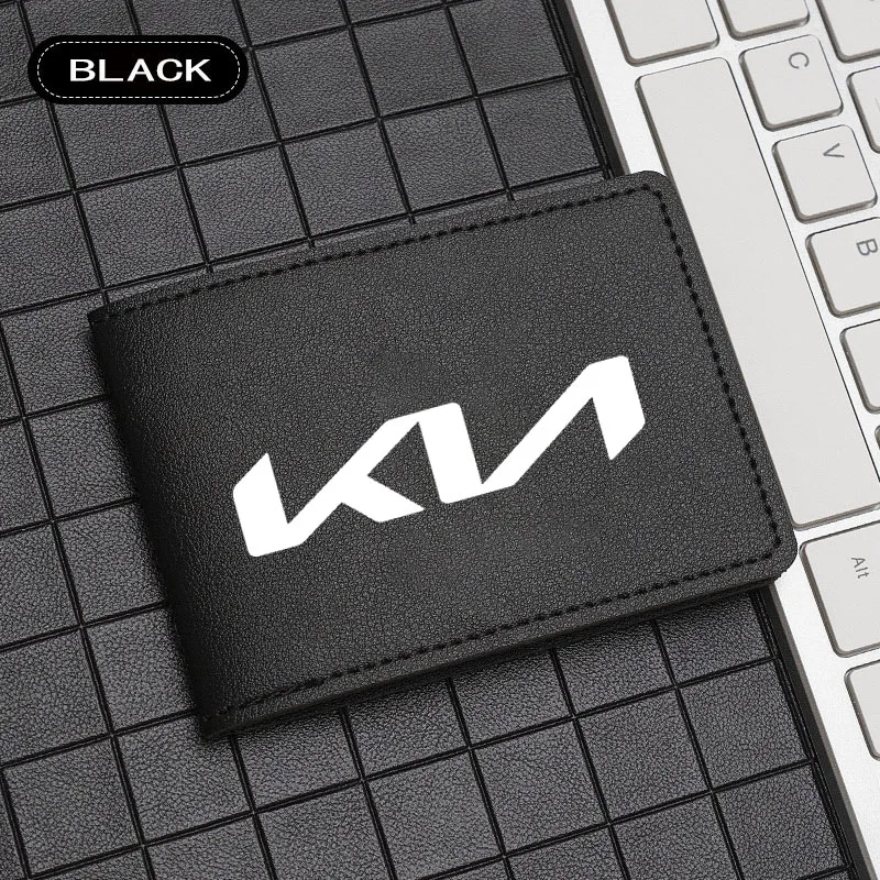 Sleek Car-Themed Slim Credit Card Holder Wallet with Money Clip