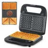 3-in-1 Waffle, Grill & Sandwich Maker, Panini Press Grill and Waffle Iron Set with Removable Non-Stick Plates 1