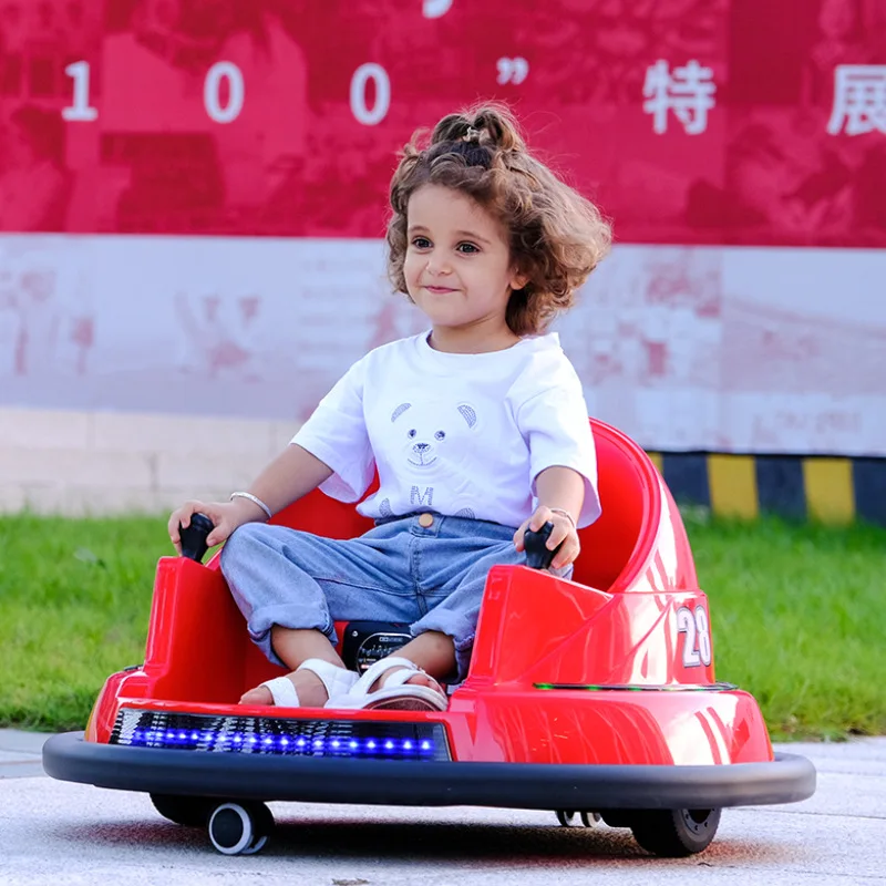 Children Bumper Car Cycling Outdoor New Wear-resistant Square Commercial Amusement Park Equipment Go Kart Racing Car Luminous Children's Bumper Car children bumper car