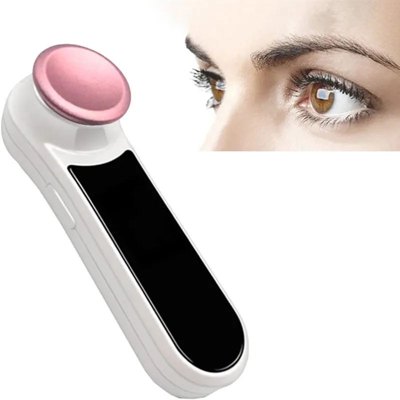 Eye Heat Cold Compress Massager Beauty Wand Face Skin Lifting Machine For Relax Eye Strain Dark Circles Remove Wrinkle Fine Line