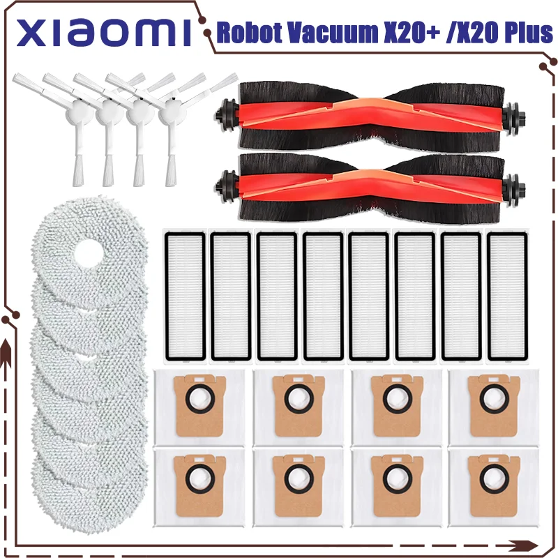 20 Pezzi Ricambi Per Aspirapolvere Robot Xiaomi X20+ X20 Plus/ 1S/ S20