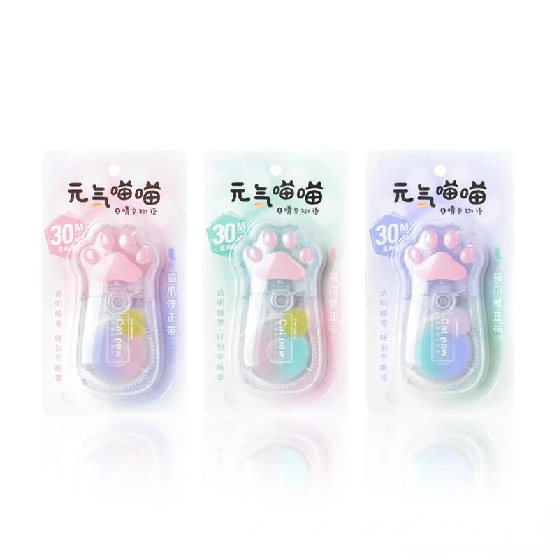 30m*5mm Large Capacity Cat Claw Correction Tape Creative Correct Belt Student Office School Stationery Supplies