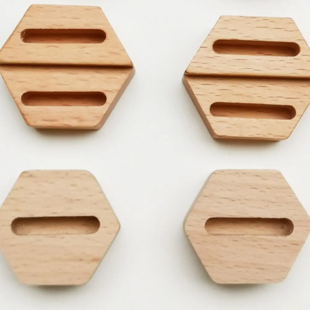 

Shape Jewelry Photography Props Hexagon Shape Ring Display Stand Jewelry Display Stand Wooden Ring Holder Ring Storage Rack