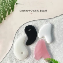 

Spa Massage Guasha Board Gua Sha Scraper Heart-shaped Resin Beeswax Skin Scraping Board Back Neck Waist Massager Maderoterapia