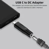 1/2PCS USB C Male to DC Female Power Cable PD100w Adapter for Starlink Mini Cable Replacement Head Plug And Play 2