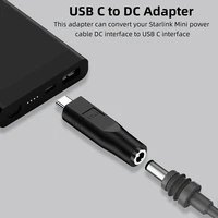 1/2PCS USB C Male to DC Female Power Cable PD100w Adapter for Starlink Mini Cable Replacement Head Plug And Play 2