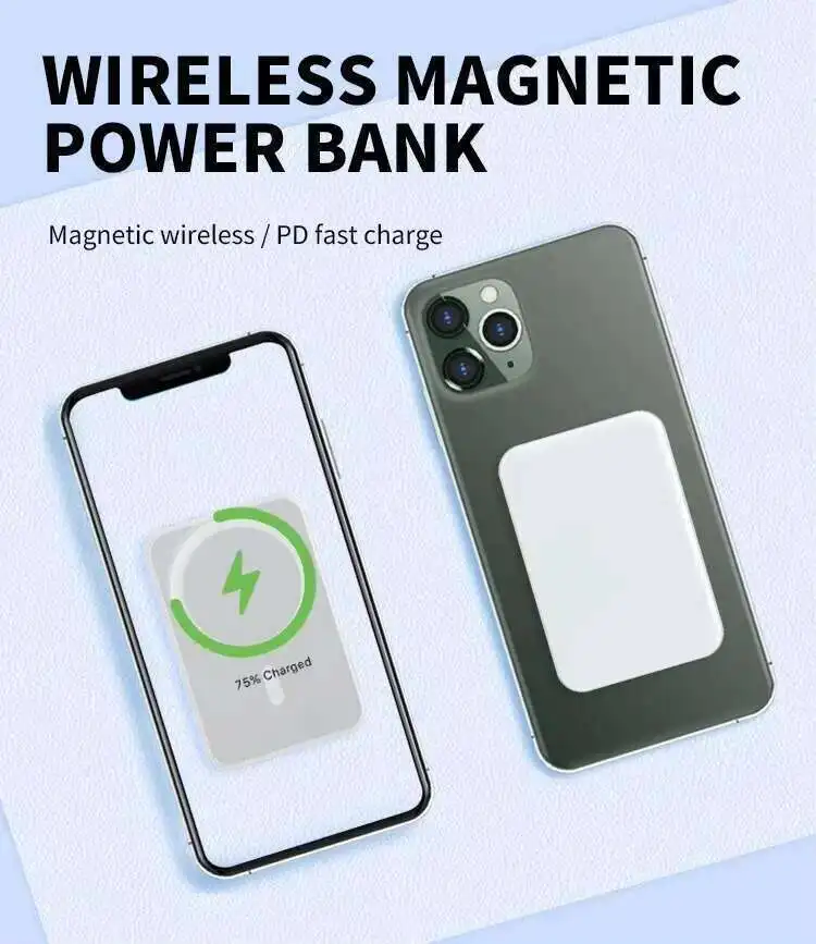Xilecaly PD 20W Portable Original 1:1 For Magsafe Magnetic Power Bank Wireless Charger Spare Battery for iPhone 14 15 16 Series 5