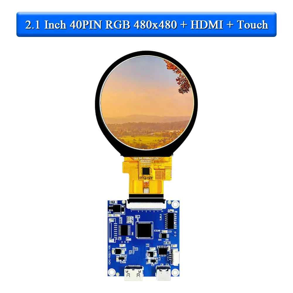 Wide Raspberry Pi Screen Round Use 2.1