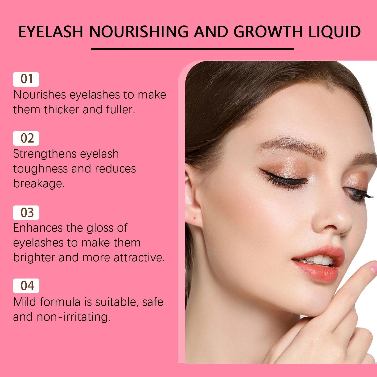 Eelhope Eyelash Care Serum: Gentle Ingredients, Natural Moisturizing, Nourishing, Luminous, Portable Eyelash Nourishing Essence