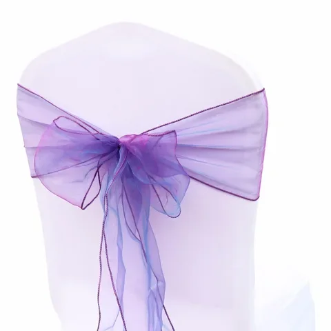 

Wholesale 18cm*275cm weddings and events Organza Chair Sashes Bow Cover DIY Chairs Decorations Home Textile