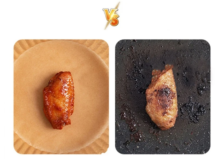 Description Picture 5 of itemAir Fryer Paper Silicone Oil Paper Tray Food Disposable Liner Kitchen Cookers Oil-proof Barbecue Plate Steamer Fryer Baking 50pc