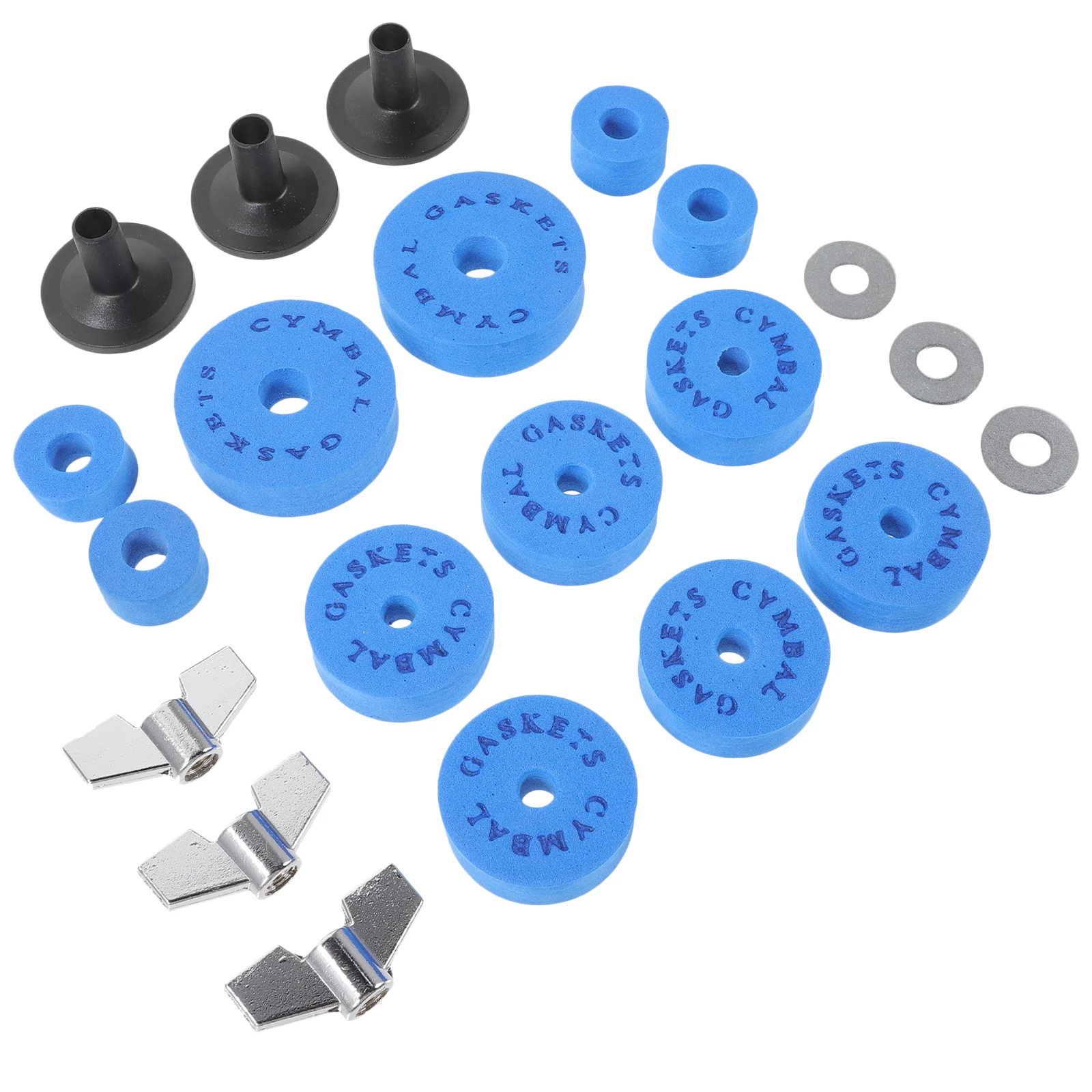 

Drum Pads Clutch Gasket EVA Cotton Cymbals Accessory Washers Felt Nonslip Metal Replacement Accessories Kit Nuts
