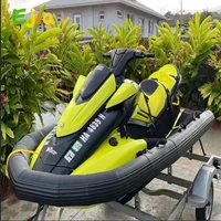 Hot 3.25m -10ft Size PVC Jet Ski Rib Inflatable Jet Ski Safety Pontoon U-shape Rib Jet Skis For Water Rescue Riders Protect 1