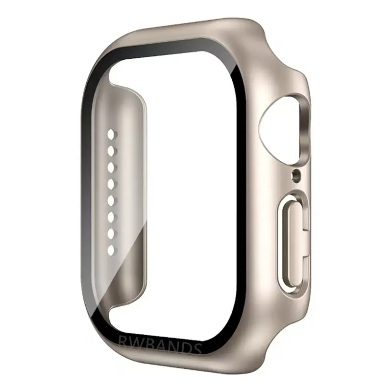 Glass+Cover For Apple Watch case 11 10 9 8 7 6 SE 5 Accessorie Screen Protector Apple iWatch serie 44mm 40mm 41mm 45mm 42mm 46mm - Image 34